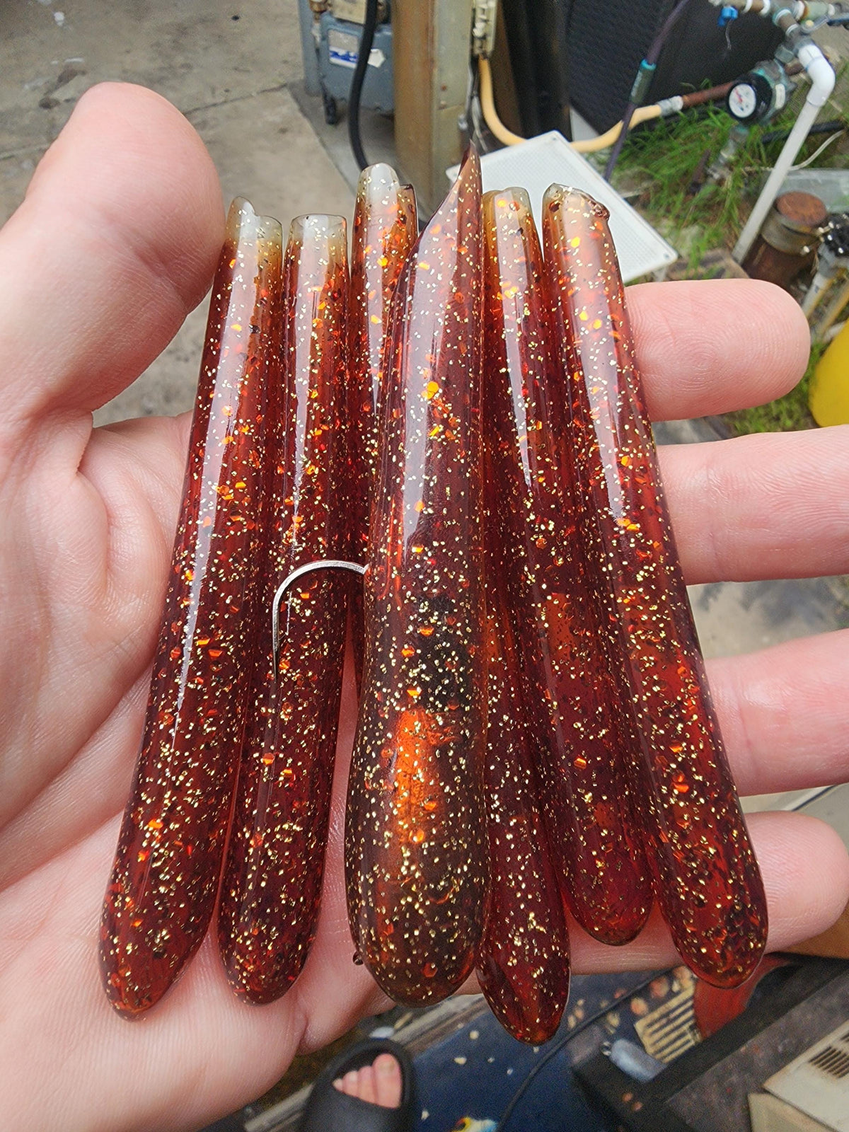 Clicker Tube Baits 2 Pack New Colors - Rattle Bass Jig for Calico Bass, Spotted Bay Bass | Handmad
