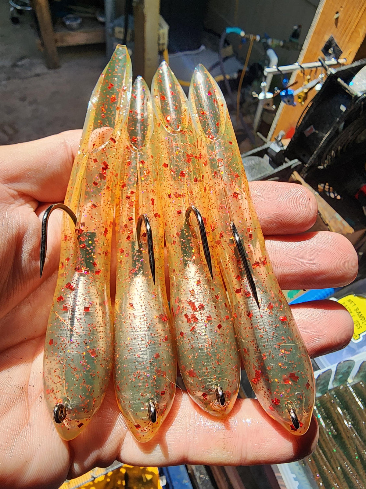 Clicker Tube Baits 2 Pack New Colors - Rattle Bass Jig for Calico Bass, Spotted Bay Bass | Handmad