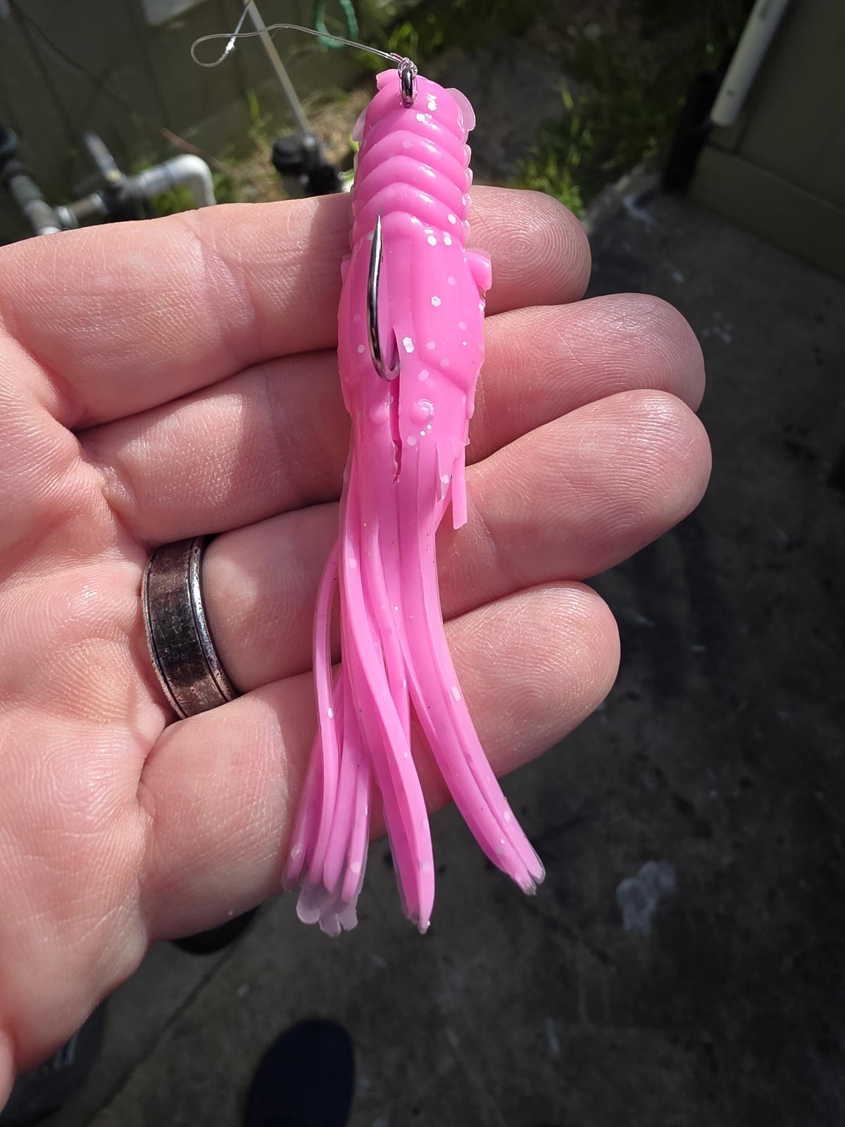 Kraken Tube Baits - Squid Egi Jig, Lifelike Tentacles | Octopus Lure for Calico Bass, Lingcod | Handmade Saltwater Bait | Wet Bandit Baits