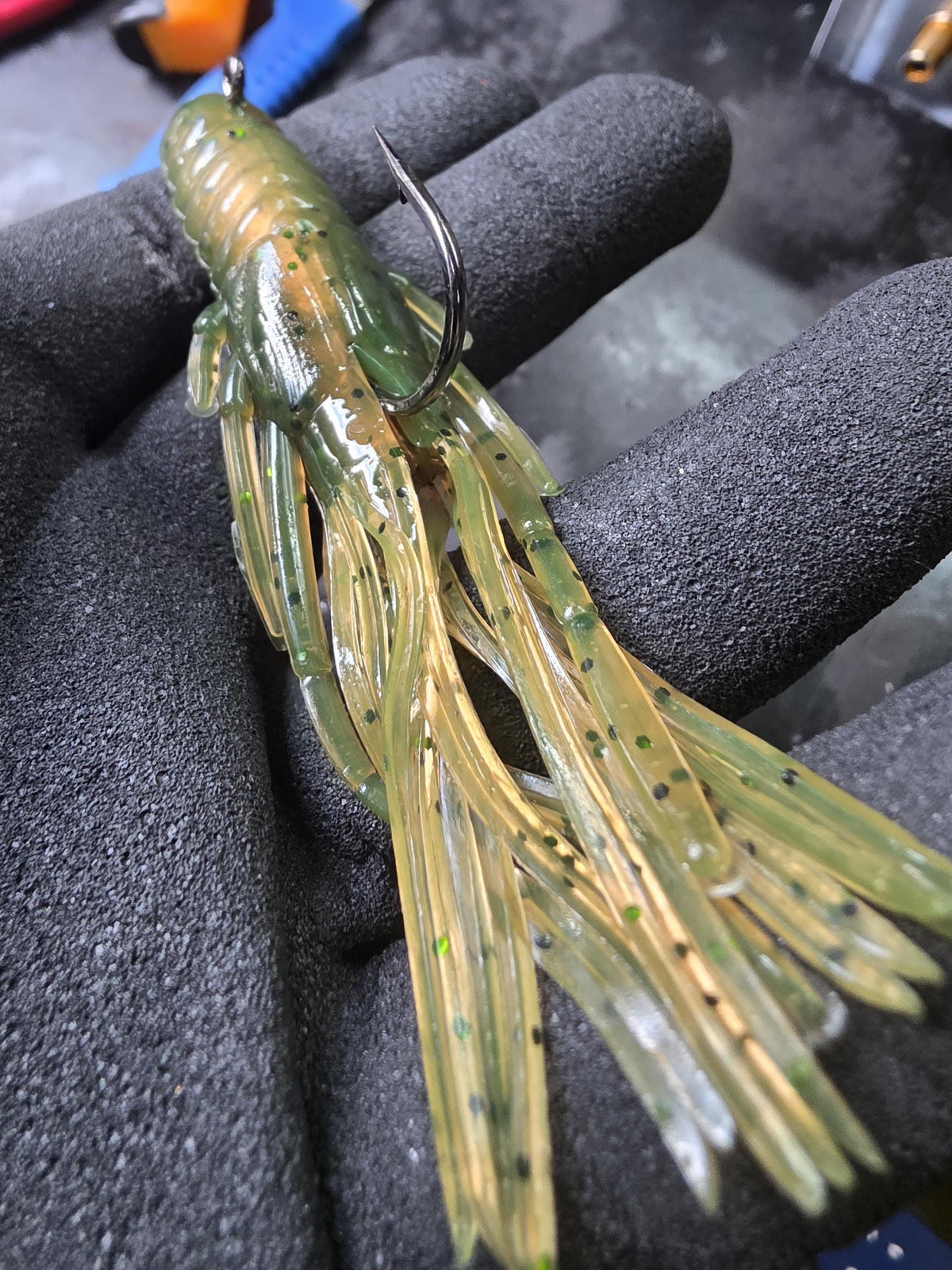Kraken Tube Baits - Squid Egi Jig, Lifelike Tentacles | Octopus Lure for Calico Bass, Lingcod | Handmade Saltwater Bait | Wet Bandit Baits